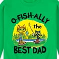 thumbnail image 3 of Pete The Cat - O-Fish-Ally The Best Dad - Men's Crew Neck Fleece Pullover, 3 of 6