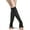 Black, variant on Sigvaris Style 842 Soft Opaque 20-30 Open Toe Knee High Compression Stockings Black MS Short