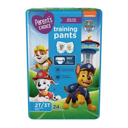 Parent's Choice 2T/3T Paw Patrol Training Pants for Boys 24ct