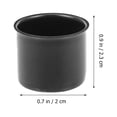 thumbnail image 2 of BESTYASH 10Pcs Metal Candle Cups for Candlesticks Retro Style Black Round Shape for Special Events and Daily Life, 2 of 8