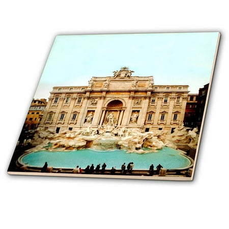 - 3dRose Trevi Fountain Italy - Ceramic Tile, 6-inch