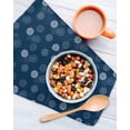 thumbnail image 3 of Navy Blue Daisy Kitchen Dish Towels for Drying Dishes Set of 4, Modern Farmhouse Chrysanthemum Floral Waffle Weave Microfiber Hand Tea Bathroom Towels Quick Dry & Absorbent Towel 12x12, 3 of 7