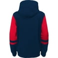 thumbnail image 3 of Youth Navy New England Patriots Colorblock Full-Zip Hoodie, 3 of 3