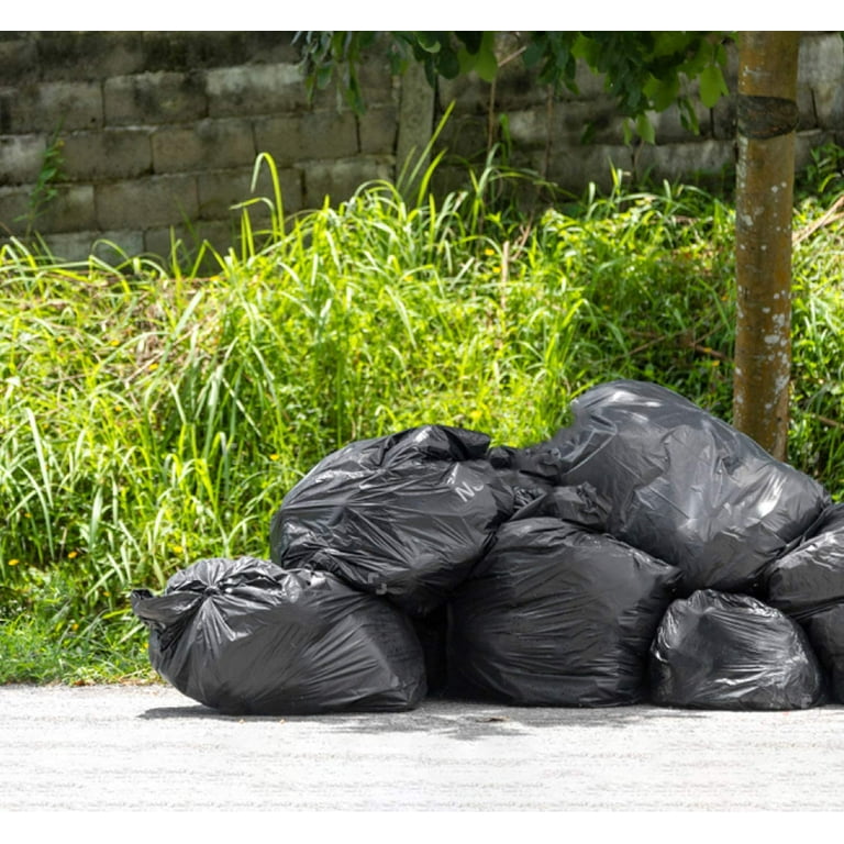 PlasticMill 100 Gallon, Black, 1.3 mil, 67x79, 40 Bags/Case, Garbage Bags/Trash
