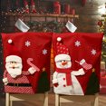 thumbnail image 3 of Fundas Traseras para Sillas de Navidad ZHAOCHENG Papá Noel Reno Muñeco de Nieve, 3 of 5
