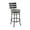 Gray#8, variant on Dining Chairs Cherie Contemporary 30" Bar Height Barstool in Brushed Stainless Steel Finish and Gray Faux Leather,Wooden Dining Chairs