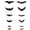 Black, variant on 12 Pack Bats Halloween Wall Decor 12 Pack Bat Lights Halloween Bat Lights Halloween Bats Wall Decor Halloween Decorations Indoor
