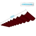 thumbnail image 3 of DEXS Spacious Retractable Canopy Cover Awning, Outdoor Shade Wire Solution for Roofing, Yard, and Patio, Waterproof and Durable, UV-Resistant, Easy to Install and Operate Red3'x12', 3 of 7
