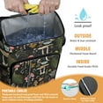 thumbnail image 2 of Cactus Print Backpack Cooler, Leakproof Insulated Cooler Bag with Succulents Design for Desert Style Camping, Hiking, and Picnic, 2 of 6
