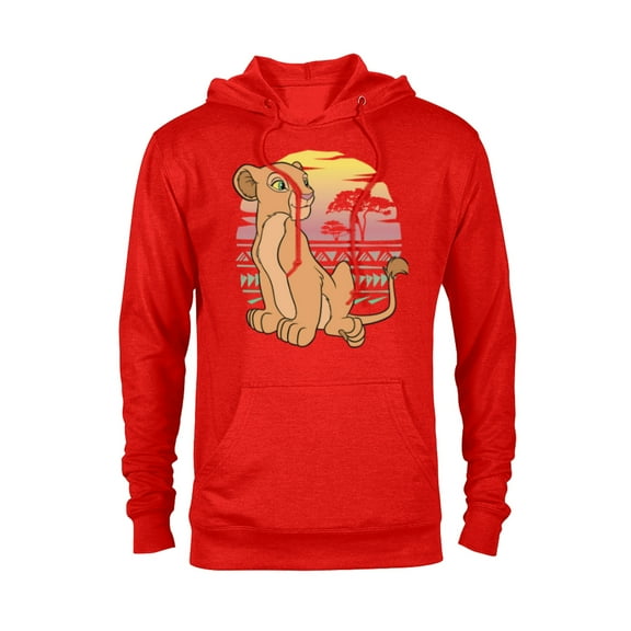 Disney The Lion King 90s Nala - Pullover Hoodie for Adults -Customized-Red Heather