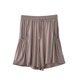 thumbnail image 2 of Puntoco Pantalones cortos de algodón para mujer, informales, holgados y ajustados, de corte A, con pierna ancha, cintura elástica y bolsillos, 2 of 4