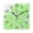 Black, variant on Map Imaginary Town Wall Clock Square Clock Decoration Creative Clock Dual Use Black Pointer 7.78in
