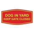 thumbnail image 2 of Fancy Dog In Yard Keep Gate Closed Sign (Red/Yellow) - Small, 2 of 2