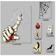 thumbnail image 5 of sruoe Halloween Wall Decals, Halloween Wall Sticker Set Window Decorations, Horror Decoration Border Wall Decal for Living Room, Bedroom, Party Decor, Scene Layout Electrostatic Stickers, 5 of 7