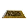 thumbnail image 2 of Ahgly Company Machine Washable Indoor Square Animal Yellow Traditional Area Rugs, 6' Square, 2 of 4