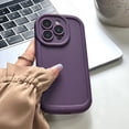 thumbnail image 3 of Funda de silicona de lujo Cyber Red Puff para iPhone 16 14 15 13 12 11 Pro Max X 8 Plus Protección de lente a prueba de golpes con todo incluido, 3 of 5