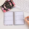 thumbnail image 2 of Password Book Floral Spiral Bound Notebook with Letter Stickers, A6, Black, 130 Pages, 2 of 9