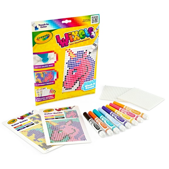 Crayola Wixels Unicorn Activity Kit, Pixel Art Coloring Set, Gift for Kids