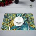 thumbnail image 1 of BSDHOME Paon Napperons de Table de Cuisine pour Table à Manger 12x18 Pouces, 1 of 4