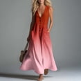 thumbnail image 2 of Sentmoon Women Dress Cocktail Party Dress 2026 Summer Gradient Color Sleeveless Button Down with Pockets Stretchy Loose Fit Comfy Prom Dress for Work and Office S-2XL, 2 of 8