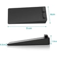 thumbnail image 3 of Tope de puerta de piso de goma antideslizante Ormromra 4 Piezas altura ajustable negro, 3 of 5