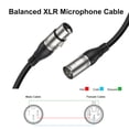 thumbnail image 3 of EBXYA Cable XLR de 50 pies, 2 paquetes, cable de micrófono equilibrado premium con cable de altavoz de micrófono XLR macho a hembra de 3 pines, negro, 3 of 5