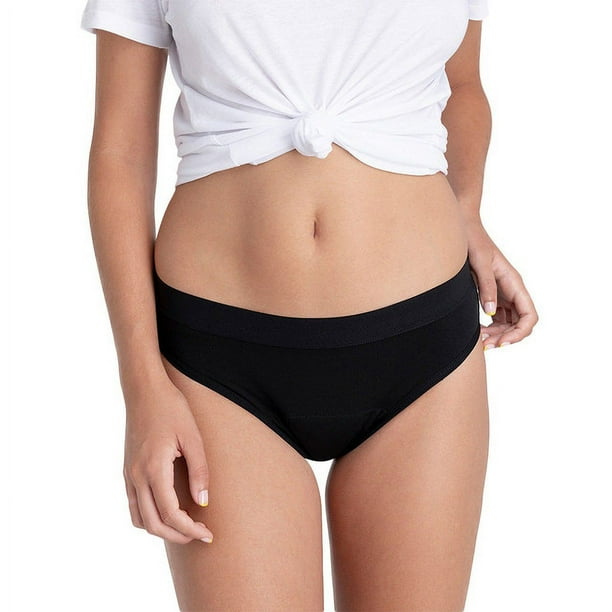 Kiwitas - Calzón Menstrual - Classic Sporty - Negro - Talla Chica