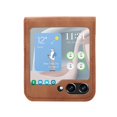 thumbnail image 6 of SaniMore Compatible with Samsung Galaxy Z Flip 5 Case 6.7-inch, Luxury PU Leather Wallet Protective Cover with Card Slots Slim Pocket Folding Cover for Galaxy Z Flip 5 5G, Brown, 6 of 6