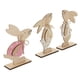 thumbnail image 3 of Wooden Rabbit Standing Figures Adding Charm to Holiday Decor Ensembles, 3 of 3