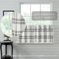 thumbnail image 5 of VHC Brands Plaid Tier Curtains, Black, 24x36, Set of 2, 5 of 7