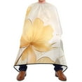 thumbnail image 2 of JSTEL Gold Flower White Marble Waterproof Barber Cape for Men Women Beard Shaving Bib Apron Professional Hair Cutting Cloth, 65 x 55 inch, 2 of 6