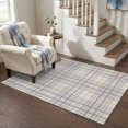 thumbnail image 6 of Washable Area Rugs 4x6 FT Buffalo Plaid Rugs for Living Room Non-Slip Non-Shedding Low-Profile Rectangle Lavender Lilac Farmhouse Gingham Striped Large Rug Carpet for Bedroom Dining Room Home Decor, 6 of 8