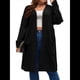 thumbnail image 3 of Cárdigan de Punto Ligero y Suave para Mujer, de Talla Grande, con Mangas Largas, Abierto Al Frente y Bolsillos. Negro XL, 3 of 7