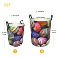 thumbnail image 5 of Fotbe Laundry Hamper With Durable Leather Laundry Basket Easter Eggs1 Thickened Waterproof Round Collapsible Laundry Hamper, Dirty Clothes Laundry Basket, 5 of 8
