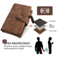 thumbnail image 5 of Women Wallet Rfid Blocking, Large Capacity Small Coin Purse Leather Chic Short Purse, 5 of 5