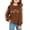 Brown, variant on Crewneck Sweatshirt Childrens Glitter Graphic Crew Neck Sweatshirt Long Sleeve Hoodless Top Blue 4-5 Years