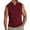 Wine, variant on FRSASU Men's Scrubs Top Solid Color V-neck Pocket Caregiver Short Sleeved Nurse Uniform Blouses White XL(XL)