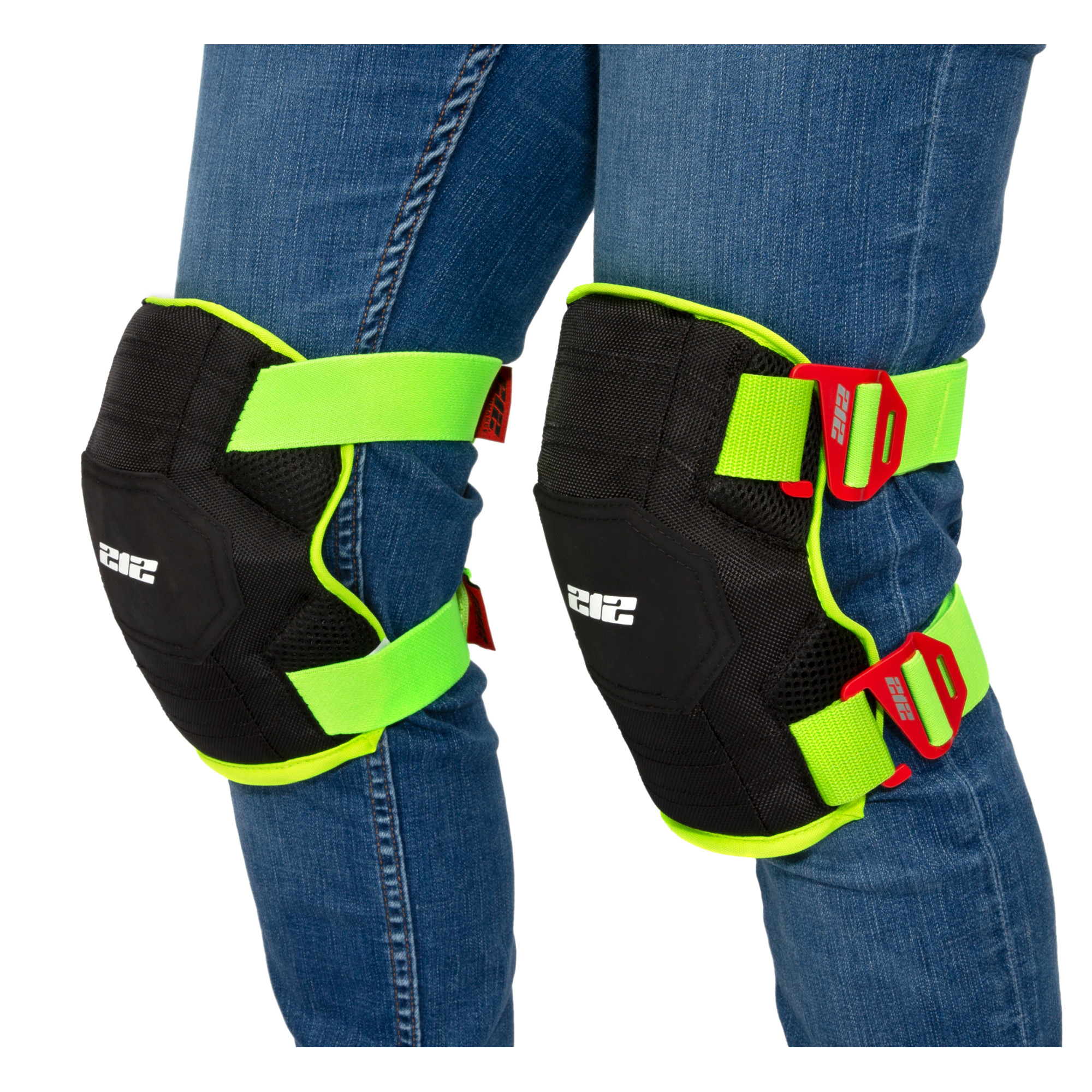 212 Performance Breathable Mesh Gel Core Foam Knee Pads with Hi-Viz Straps GKP-88