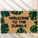 thumbnail image 4 of ¡Oferta especial! Alfombra Leott "Bienvenido a la Jungla", divertida alfombra verde hoja, decoración para el hogar, alfombra de bienvenida para exteriores, alfombra flocada, "Sé amable o sé amable",, 4 of 4