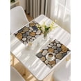 thumbnail image 5 of Stones Placemats Set of 6, Gravel Rock Cobblestone Natural Pattern Art Placemats for Dining Table, Place Mats for Kitchen Tabletop, Waterproof Wipeable Dining Table Mats Set, 5 of 9