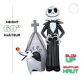 thumbnail image 2 of Halloween Inflatable Jack Skellington and Zero Scene, 2 of 5