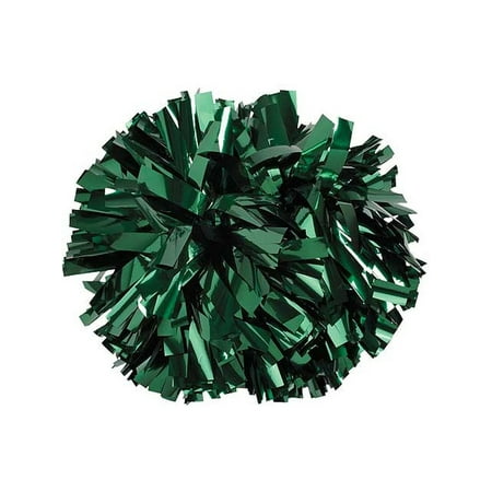 Pizzazz Metallic Forrest Green Cheer Single Pom Pom