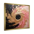 thumbnail image 2 of Designart "Simplistic Whirl Pink Ceramics" Abstract Spirals Picture Framed Wall Decor, 2 of 5