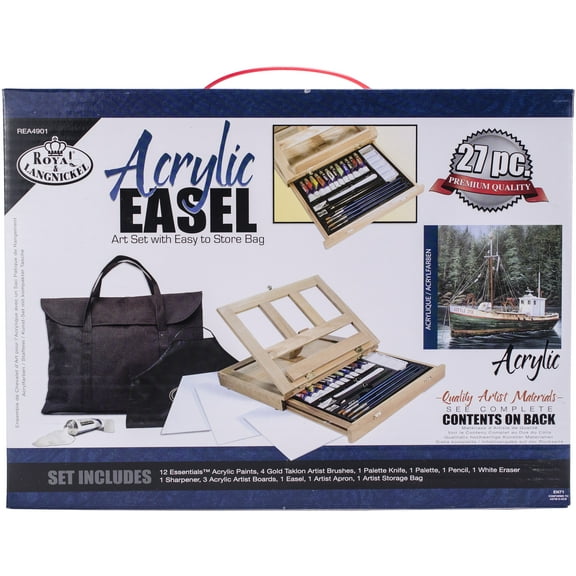 Royal Brush Acrylic Easel Set with Storage Bag