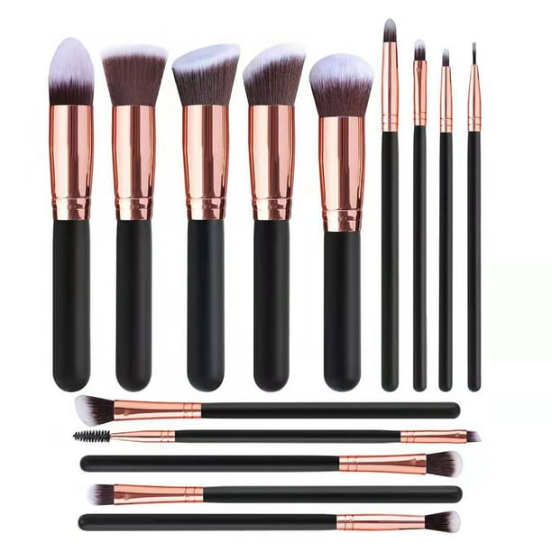 Juego completo de brochas de maquillaje, brochas para sombras de ojos, brochas de maquillaje portátiles, brochas de maquillaje para principiantes, brochas para rubor