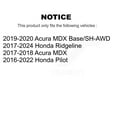 thumbnail image 2 of Transit Auto Front Disc Brake Rotors and Semi-Metallic Pads Kit for Car Honda Pilot Ridgeline Acura MDX K8S-100643, 2 of 11