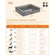 thumbnail image 5 of Feandrea Cama para Perros, Cama Ortopédica para Perros, Cama para Perros Grande, Impermeable, Funda Extraíble y Lavable, Sofá para Perros con Fondo Antideslizante, Bordes Elevados, 48 ​​x 33 x 8 Pulga, 5 of 5