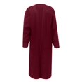 thumbnail image 4 of Ediodpoh Women Cardigan Sweaters Long Sleeve Open Front Knit Long Coat Duster Cozy Fall Winter Outfits with Pockets Red L, 4 of 5