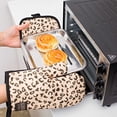 thumbnail image 2 of Windfall Leopard Print Microwave Gloves Thickened Heat Mitts Kitchen Baking Kit, 2 of 4