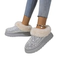 thumbnail image 4 of Pantuflas Peludas Con Lentejuelas Fdshgjhmk (Plata 39), 4 of 8